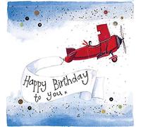 ALEX CLARK Happy Birthday Aeroplane Card