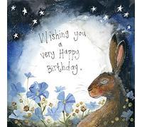 ALEX CLARK Happy Birthday Starlight Hare Card