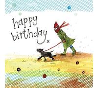 ALEX CLARK Happy Birthday Windy Weather Card