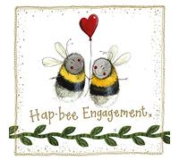 Alex Clark Happy Engagement Bee Foil Card