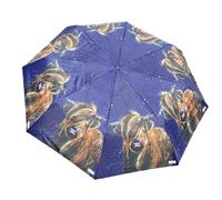 Alex Clark Highland Cow Umbrella - Compact Foldable Travel Umbrella - animal gifts