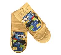 ALEX CLARK HOTDOGS OVEN GLOVES - 100% Cotton - Baking - Cooking - Kitchen Accessory