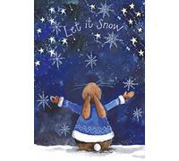 Alex Clark Let it Snow Rabbit Christmas Kitchen Tea Towel