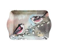 ALEX CLARK Long Tailed Tit Birds Small Tray - perfect for snacks and tea/use indoors and outside/gift/bird watching/garden birds/serving tray/food and drink serving tray