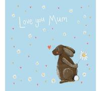 Alex Clark Love You Mum Rabbit Foil Card - Mother's Day