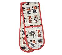 ALEX CLARK MARVELLOUS MOGGIES CAT OVEN GLOVES - 100% Cotton - Baking - Cooking - Kitchen Accessory