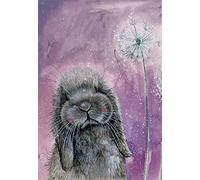 ALEX CLARK Misty Rabbit Kitchen Tea Towel - 100% Cotton