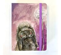ALEX CLARK Misty Small Chunky Notebook - Soft Back Cover - Elastic Closure Journal - Lined Pages