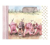 Alex Clark Place Mat - Five Little Pigs (Single)
