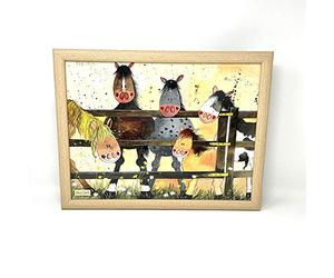 ALEX CLARK Ponies Lap Tray - Perfect for dinner on the sofa/TV Tray/bean bag base/Horse lovers/gifts