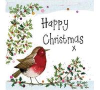 Alex Clark Robin & Holly Christmas Card