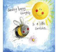ALEX CLARK Sending Happy Thoughts Bee Sunshine Card