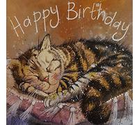 ALEX CLARK Sleep Tight Cat Birthday Card