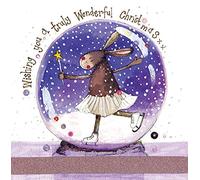 Alex Clark Snowglobe Rabbit Christmas Card