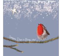 Alex Clark Someone Dear is always Near- Robin Sympathy Christmas Card
