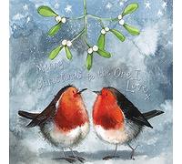 ALEX CLARK The One I Love Robin Christmas Card
