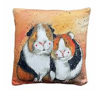 ALEX CLARK The Two Guineas Pigs Cushion - Pets - Perfect For Home - Gift Ideas - From Original Artwork - Designed In The UK...