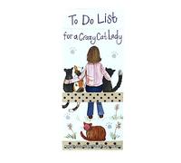 ALEX CLARK To Do List for a Crazy Cat Lady Magnetic Notepad - Planner - Shopping List - Grocery List