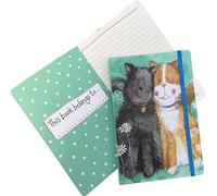 ALEX CLARK Toffee & Treacle Cat Large Chunky Notebook - Soft Back Cover - Elastic Closure Journal - Lined Pages