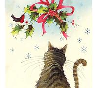 Alex Clark Vintage Cat Christmas Card