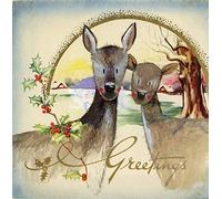 Alex Clark Vintage Deer Christmas Card