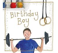 Alex Clark Weightlifting Gym Foil Birthday Card
