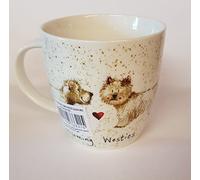 Alex Clark Welcoming Westies Squash Mug, Ceramic, Multi-Colour, 9.5 x 9.5 x 10 cm