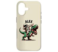 Alex Dabbing Astronaut on a Dinosaur Cartoon Case for iPhone 17