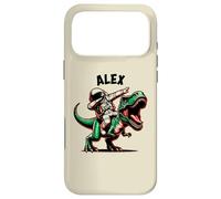Alex Dabbing Astronaut on a Dinosaur Cartoon Case for iPhone 17 Pro Max