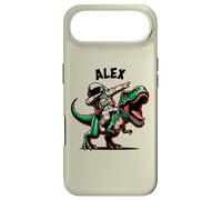 Alex Dabbing Astronaut on a Dinosaur Cartoon Case for iPhone Air