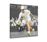 Alex De Minaur Art Poster on Tennis Modern Home Bedroom Wall Art Decor Canvas 16 x 16 inches (40 x 40 cm)