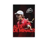 Alex De Minaur Tennis Star Art Poster Art Painting Canvas Home Decor Bedroom Modern Decorations 24 x 36 Inch (60 x 90 cm)