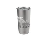Alex Design: The Man Myth Legend Stainless Steel Insulated Tumbler