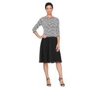 Alex Evenings Women's Tea Length Sequin Mock Dress (Petite and Regular) Special Occasion