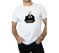 Alex Ferguson T-Shirt, 'The Impossible Dream, Made Possible' Tee, White and Red (UK, Alpha, L, Regular, Regular, White)