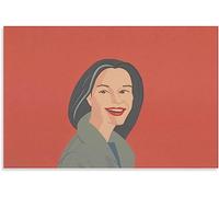 Alex Katz Canvas Prints Alex Katz Posters《Big Red Smile》Wall Art Alex Katz Painting For Living Room Wall Art Decor Picture 50x70cmx1 No Frame