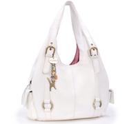 Alex Large Leather Shoulder Bag Catwalk Collection Handbags White Large