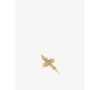 Alex Moss Alex Moss Nirvana Cross 14ct White-Gold and 1.07ct Diamond Pendant Yellow Gold