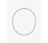 Alex Moss Alex Moss Saint Mark Classic 14ct White-Gold and 19.49ct Diamond Necklace White Gold