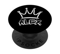 ALEX Name Cool Graffiti - Royal Crown For King Alex PopSockets Adhesive PopGrip