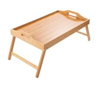 Alex Nash Folding Bamboo Bed Tray with Legs - Breakfast in Bed Tray, Laptop Desk, Lap Tray and Serving Table for Snacks & Tea or Work - Lightweight, Durable and Eco-Friendly | 48x30cm