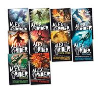 Alex Rider Pack, 10 books, RRP £79.90 (Russian Roulette; Stormbreaker; Point Blanc; Skeleton Key; Eagle Strike; Scorpia; Ark Angel; Snakehead; Crocodile Tears; Scorpia Rising).