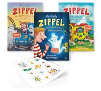 Alex Rühle - Zippel Buchset Band 1-3: Ein Schlossgespenst auf Geisterfahrt, Zippel macht Zirkus, das wirklich wahre Schlossgespenst - Kinderbücher Vorlesebuch ab 6 Jahre mit exklusivem Stickerbogen