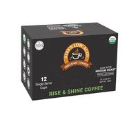 Alex’s Low Acid Rise & Shine Organic Coffee Pods, Pack of 12 K-Cups