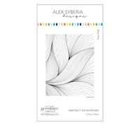 Alex Syberia Designs Abstract Background Press Plate, White