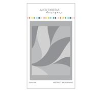Alex Syberia Designs Abstract Background Stencil Set, White