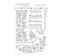 Alex Syberia Designs Bouquet of Blessings Stamp Set, White