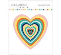 Alex Syberia Designs Endless Hearts Die, White
