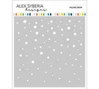 Alex Syberia Designs Falling Snow Stencil, White