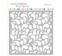 Alex Syberia Designs Frosty Lace Stencil, White